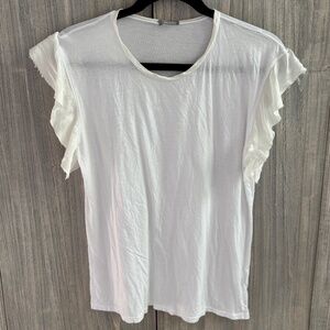 Aquarius Cocktail Silk trimmed ruffle shirt